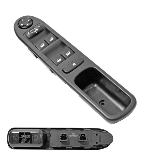 [70974] CONTROL ELECTRICO PG 307 CC 03-08/307 SEDAN/HATCHBACK 02-12  DE ELEVADOR 9 PINS 7 TECLAS NEGRO 12VCC MANIJAUTO    