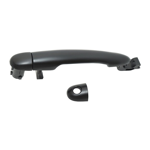 [012-2601-00] MANIJA EXTERIOR RN CLIO EURO 07-09  CON Y SIN HOYO PARA LLAVE CORRUGADA NEGRA PLASTICO HUSHAN Derecho/Izquierdo Delantera/Trasera  