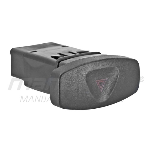 [71446] BOTON DE INTERMITENTES RN DUSTER 13-16  8 PINS NEGRO 12VCC GENERICA  Delantera  