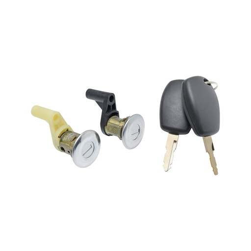 [70643] CILINDRO PARA PUERTA RN SANDERO 07-15/DUSTER 13-20  JUEGO METAL CROMADO GENERICA    