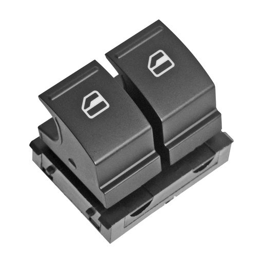 [222-3111-05] CONTROL ELECTRICO VW GOLF 2P 07-13  ST IBIZA 09-17  DE ELEVADOR 4 PINS 2 TECLAS NEGRO FILO NEGRO 12VCC MANIJAUTO    