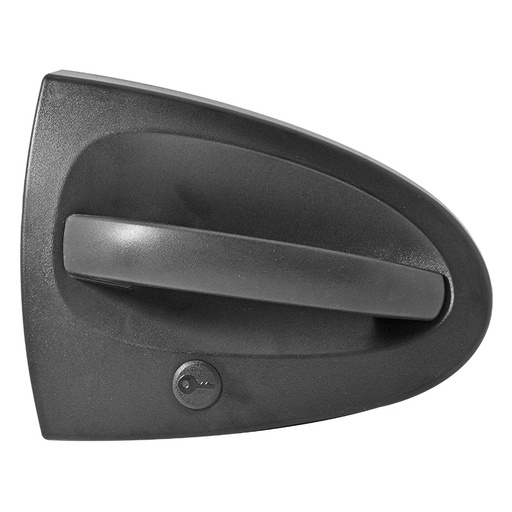 [012-4601-01] MANIJA EXTERIOR SM FORTWO W451 08-15  SIN HOYO PARA LLAVE CORRUGADA NEGRA PLASTICO HUSHAN Derecho Delantera  