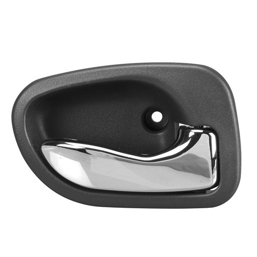 [012-0901-16] MANIJA INTERIOR DG ATOS 00-12  HY ACCENT 95-99  PATA CORTA GRIS OBSCURO/CROMADO PLASTICO HUSHAN Derecho Delantera  