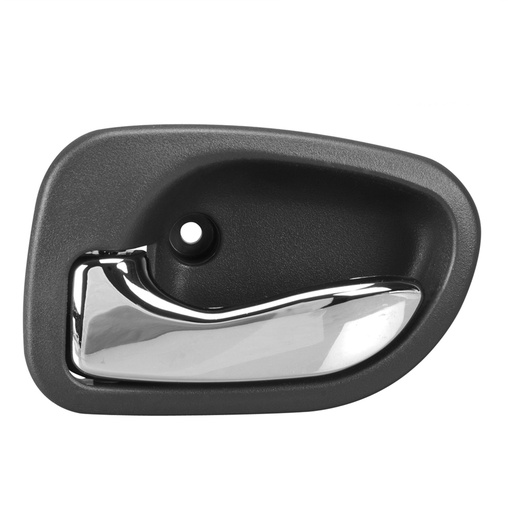 [012-0901-17] MANIJA INTERIOR DG ATOS 00-12  HY ACCENT 95-99  PATA CORTA GRIS OBSCURO/CROMADO PLASTICO HUSHAN Izquierdo Delantera  