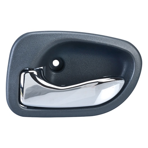 [012-0901-19] MANIJA INTERIOR DG ATOS 00-12  HY ACCENT 95-99  PATA LARGA GRIS OBSCURO/CROMADO PLASTICO HUSHAN Izquierdo Trasera  
