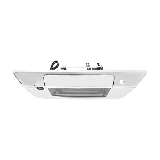 [012-3007-28] MANIJA DE TAPA TY HILUX SRV 16-20  CON HOYO PARA LLAVE CON CAMARA INTEGRADA C/CABLEADO P/ADAPTAR 8MTS LISA CROMO PLASTICO HUSHAN    