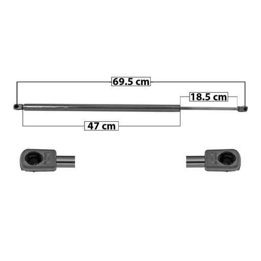 [004-3020-00] AMORTIGUADOR 5TA PUERTA TY SEQUOIA 08-21  MANUAL 69.5 47 18.5 860 193.34 87.7 920 206.82 93.81 SPART 5462 Derecho/Izquierdo   