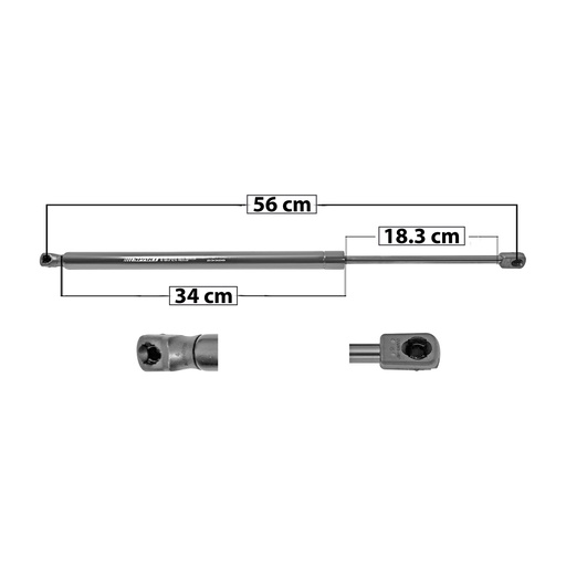 [004-3012-03] AMORTIGUADOR 5TA PUERTA TY SIENNA 11-20  MANUAL 56 34 18.5 675 151.75 68.83 735 165.24 74.95 SPART 6706 Derecho/Izquierdo Trasera  