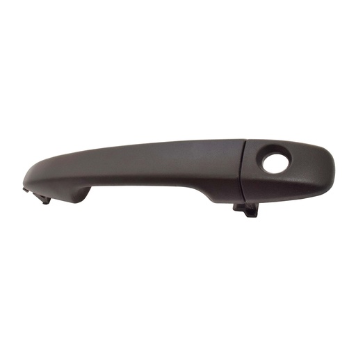 [012-3012-27] MANIJA EXTERIOR TY SIENNA 11-17  CON HOYO PARA LLAVE SIN SENSOR CORRUGADA NEGRA PLASTICO HUSHAN Izquierdo Delantera  