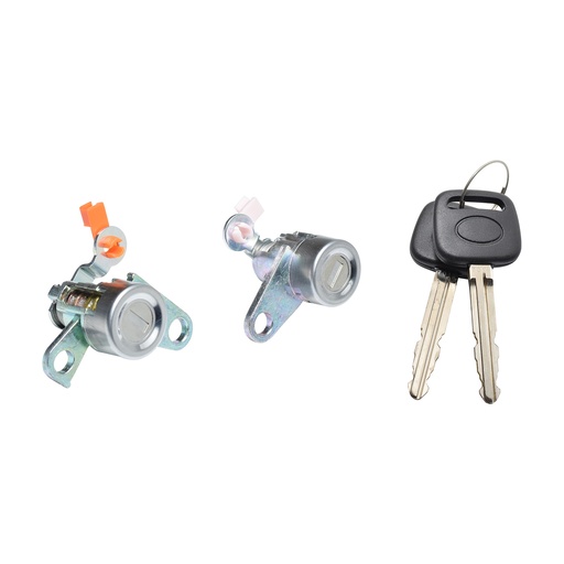 [70452] CILINDRO PARA PUERTA TY T100 93-98  JUEGO METAL CROMADO TIPO ORIGINAL    