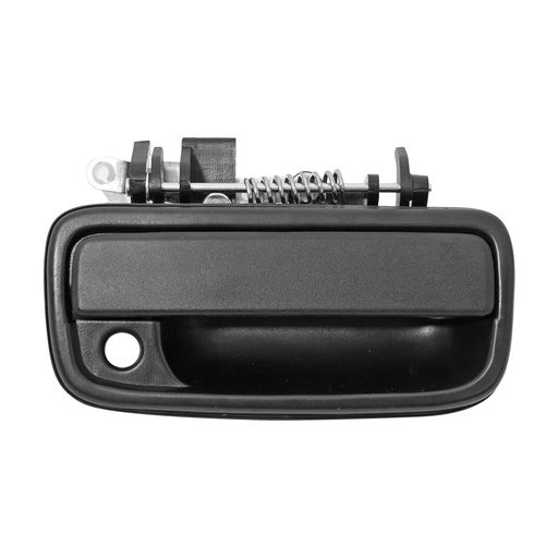 [012-3015-40] MANIJA EXTERIOR TY TACOMA 95-04  CON HOYO PARA LLAVE CORRUGADA NEGRA METAL HUSHAN Derecho Delantera  