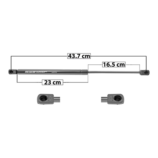 [004-9999-10] AMORTIGUADOR UNIVERSAL UN  178N 43.7 23 16.5 ENTRADA TIPO 9 ENTRADA 2 TIPO 9 267 60 27.22 178 40 18.14 SPART 8229 Derecho/Izquierdo   