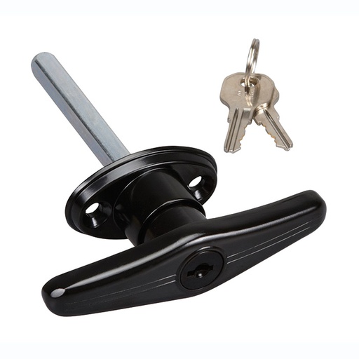 [012-9999-03] MANIJA EXTERIOR UN VARIOS  TIPO T NEGRA METAL HUSHAN Derecho/Izquierdo   