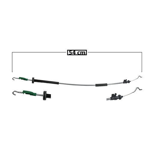 [108112] CHICOTE CERRADURA VW AMAROK 11-19  54 CM GENERICA Derecho/Izquierdo Delantera  