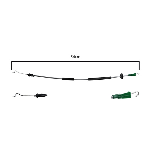 [108113] CHICOTE CERRADURA VW AMAROK 11-19  54 CM GENERICA Derecho/Izquierdo Trasera  