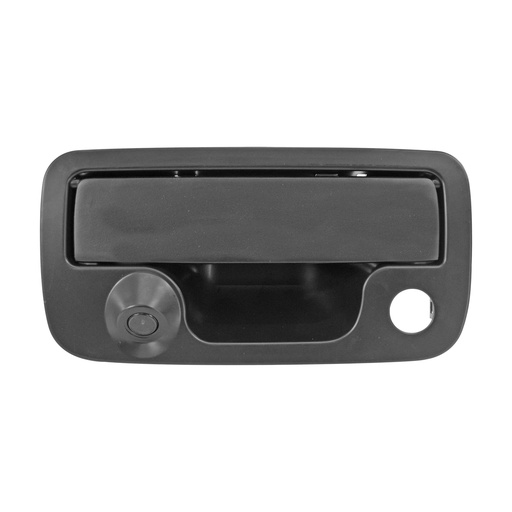 [107181] MANIJA DE TAPA VW AMAROK 11-19  CON HOYO PARA LLAVE CON CAMARA INTEGRADA C/CABLEADO P/ADAPTAR 8MTS LISA NEGRA ZINC CON PLASTICO HUSHAN    