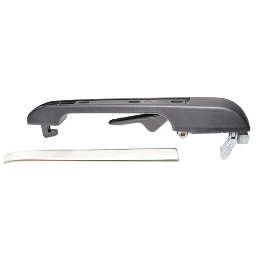 [105065] MANIJA EXTERIOR VW GOLF/JETTA A2 87-92/ATLANTIC 81-87/CARIBE 77-87  PATA RECTA NEGRA/CROMO PLASTICO Izquierdo Trasera  