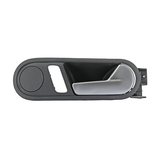 [107702] MANIJA INTERIOR VW BEETLE 12-19  CON HOYO PARA SEGURO 1 PIEZA NEGRO/PLATA PLASTICO HUSHAN Derecho Delantera  