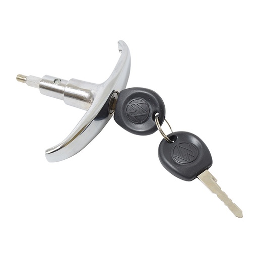 [104974] MANIJA EXTERIOR VW COMBI 60-86  CON HOYO PARA LLAVE 5TA PUERTA CROMO ZINC    