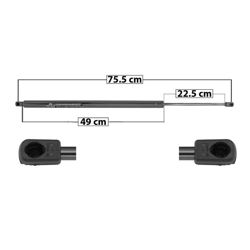 [004-3109-06] AMORTIGUADOR 5TA PUERTA VW EUROVAN 02-07/TRANSPORTER 03-08  75.5 49 22.5 ENTRADA TIPO 9 ENTRADA 2 TIPO 9 1050 236.06 107.07 1110 249.55 113.19 MANIJAUTO 5204    
