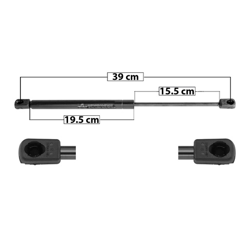[004-3109-07] AMORTIGUADOR COFRE VW EUROVAN 02-07  39 19.5 15.5 ENTRADA TIPO 9 ENTRADA 2 TIPO 9 390 87.68 39.77 330 74.19 33.65 MANIJAUTO 8503    
