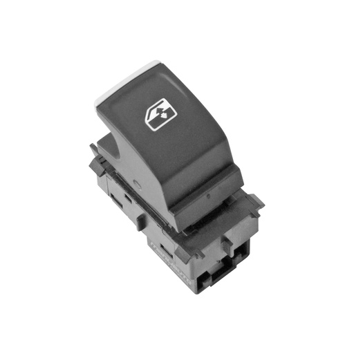 [70876] CONTROL ELECTRICO VW GOLF 12-17/PASSAT 12-16/TIGUAN 18-20  DE ELEVADOR 4 PINS 1 TECLA NEGRO FILO PLATA COMPATIBLE CON 3PINS 12VCC MANIJAUTO    