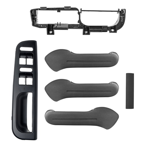 [012-3112-40] MANIJA INTERIOR VW JETTA A4 99-05/CLASICO 08-15/GOLF 00-06  JALADERA 5 PIEZAS LISA NEGRO PLASTICO SOLO MANGO MANIJAUTO Derecho/Izquierdo   