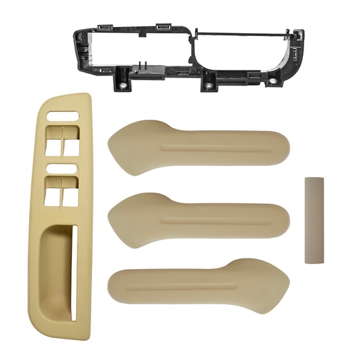 [012-3112-41] MANIJA INTERIOR VW JETTA A4 99-05/CLASICO 08-15/GOLF 00-06  JALADERA 5 PIEZAS LISA BEIGE PLASTICO SOLO MANGO MANIJAUTO Derecho/Izquierdo   