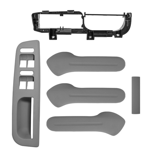 [108526] MANIJA INTERIOR VW JETTA A4 99-05/CLASICO 08-15/GOLF 00-06  JALADERA 5 PIEZAS LISA GRIS PLASTICO SOLO MANGO MANIJAUTO Derecho/Izquierdo   