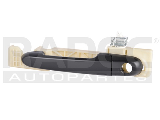 [012-0902-37] MANIJA EXTERIOR DG ATTITUDE 06-11  HY ACCENT 07-11  CON HOYO PARA LLAVE LISA PARA PINTAR NEGRA PLASTICO HUSHAN Izquierdo Delantera  