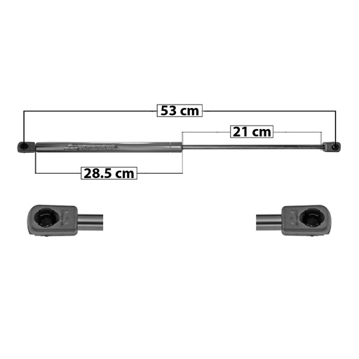 [60198] AMORTIGUADOR 5TA PUERTA VW POINTER 97-05  53 28.5 21 ENTRADA TIPO 9 ENTRADA 2 TIPO 9 325 16.42 7.45 385 19.45 8.82 MANIJAUTO 7081    