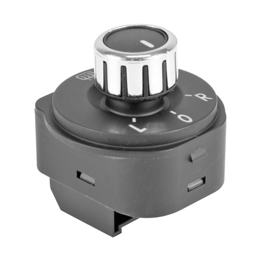[222-3132-00] CONTROL ELECTRICO VW VENTO/POLO 14-19  DE ESPEJO 10 PINS REDONDO NEGRO FILO CROMADO CON DESEMPAñANTE 12VCC MANIJAUTO    