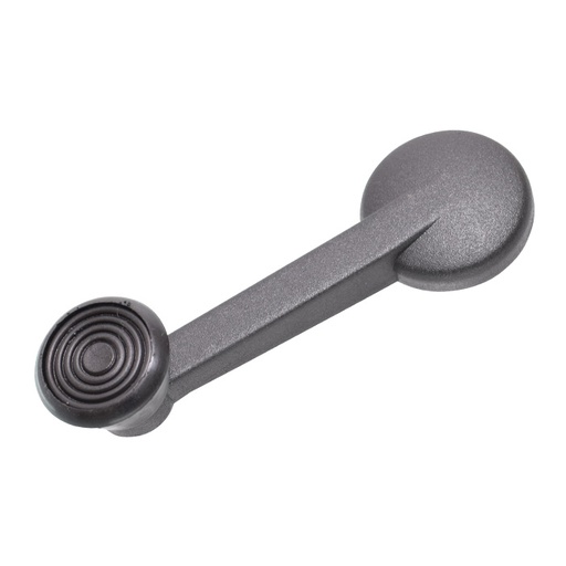 [105104] MANIJA DE ELEVAR VW SEDAN 77-03  PERILLA NEGRA RAYADA ZINC CON PLASTICO    