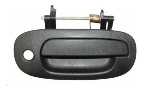 [012-0907-00] MANIJA EXTERIOR DG DAKOTA 00-01/DURANGO 98-01  CON HOYO PARA LLAVE CORRUGADA PLASTICO HUSHAN Derecho Delantera  
