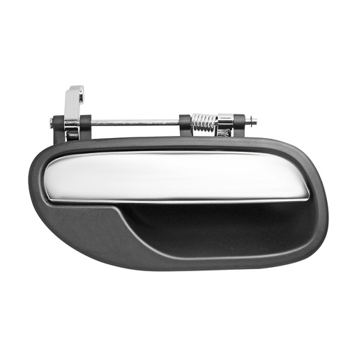 [012-3202-02] MANIJA EXTERIOR VL S40 00-04  SIN HOYO PARA LLAVE CROMADA/NEGRA PLASTICO HUSHAN Derecho Delantera  