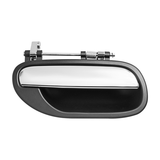 [012-3202-00] MANIJA EXTERIOR VL S40 00-04  CROMADA/NEGRA PLASTICO HUSHAN Derecho Trasera  