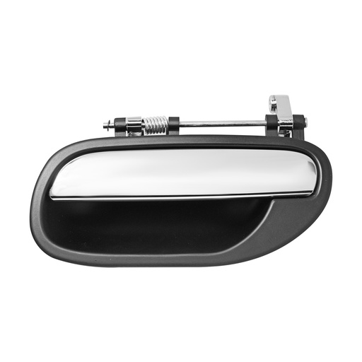 [012-3202-01] MANIJA EXTERIOR VL S40 00-04  CROMADA/NEGRA PLASTICO HUSHAN Izquierdo Trasera  