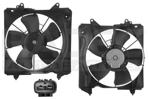 [218-1313-03] MOTOVENTILADOR HD HR-V 16-22 L4 1.8 LTS P/RAD SENCILLO COMPLETO 2 PINES CN