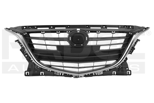 [204-1901-13] PARRILLA MZ 3 14-18 C/MOLDURA CROMADA I/I SPORT/I GRAND TOURING/SIGNATURE L4 4 CILINDROS 2.5L 5 PUERTAS