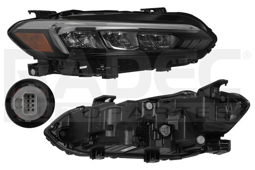 [019-1302-70] FARO HD CIVIC I STYLE 22-24 4 PUERTAS C/LEDS DEPO DER