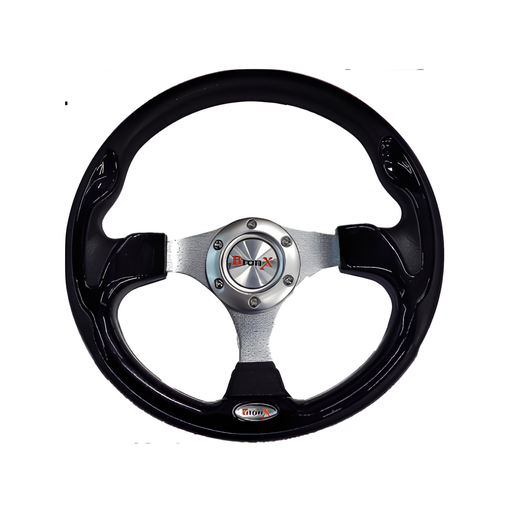 [VO019A] VOLANTE DEPORTIVO NEGRO BRONX