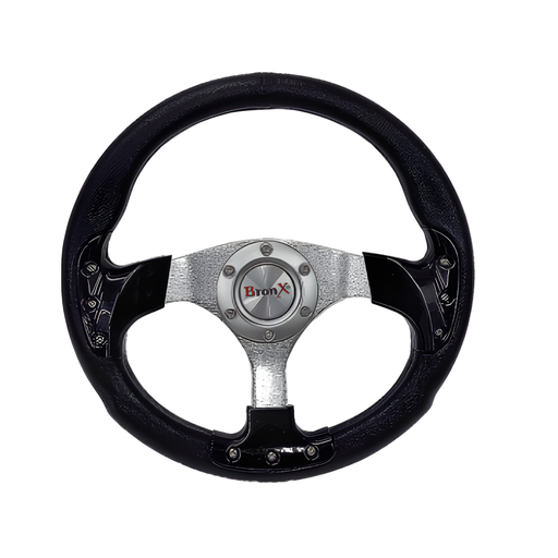 [VO034A] VOLANTE DEPORTIVO NEGRO BRONX