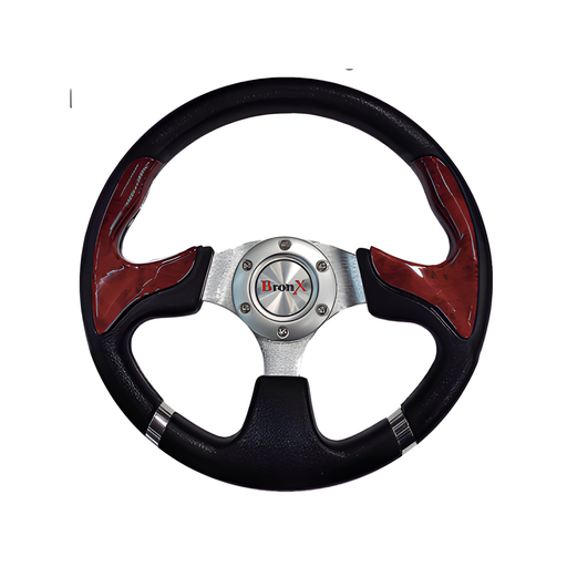 [VO041A] VOLANTE DEPORTIVO MADERA/NEGRO BRONX