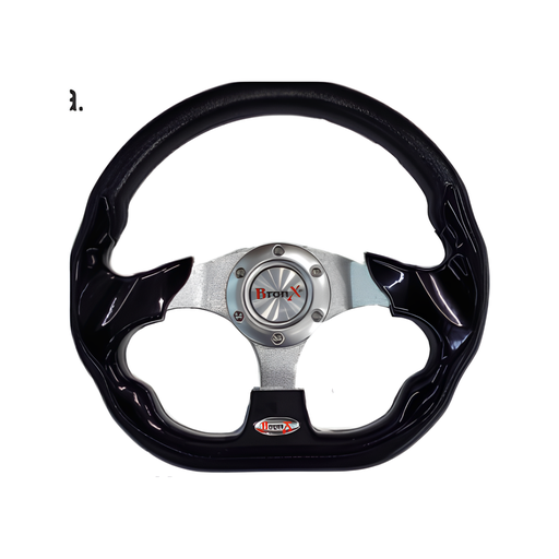 [VO045A] VOLANTE DEPORTIVO NEGRO BRONX