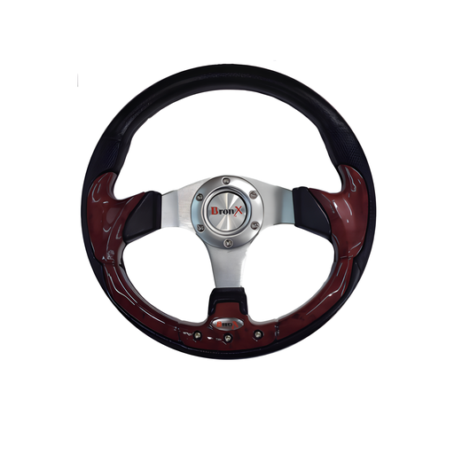 [VO053A] VOLANTE DEPORTIVO MADERA/NEGRO BRONX