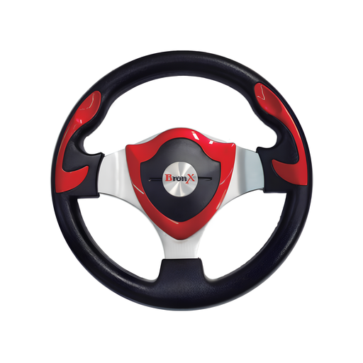 [VO069A] VOLANTE DEPORTIVO ROJO/NEGRO BRONX