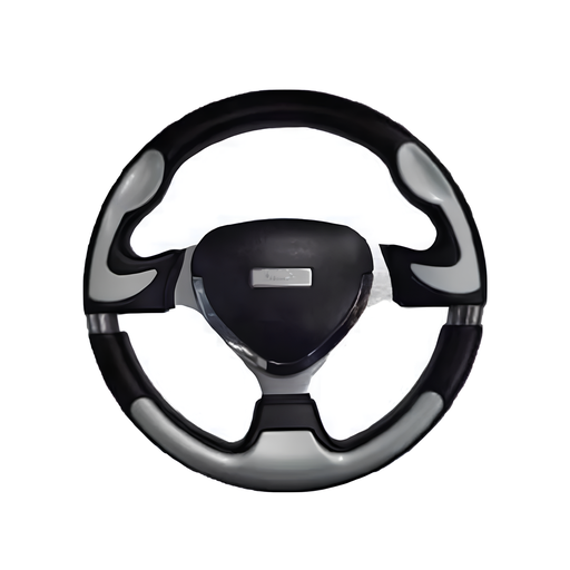 [VO073A] VOLANTE DEPORTIVO GRIS/NEGRO BRONX