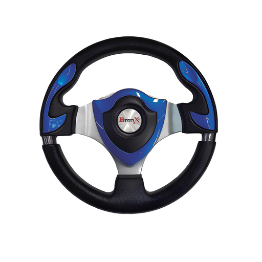 [VO079A] VOLANTE DEPORTIVO NEGRO/AZUL BRONX