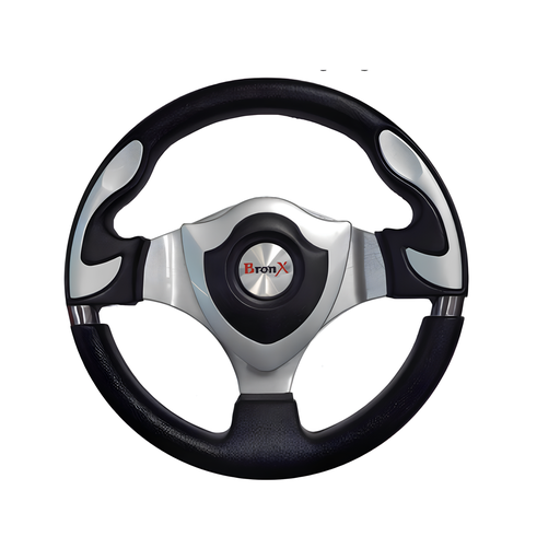 [VO080A] VOLANTE DEPORTIVO GRIS/NEGRO BRONX