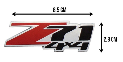 [EMB-1151-01] EMBLEMA LETRAS Z-71 4X4 CHEYENNE CROMO